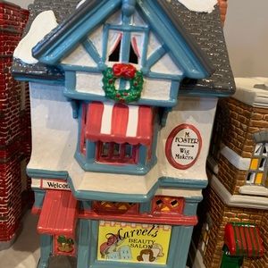 Snow Village - Marvel’s Beauty Salon (In original box)